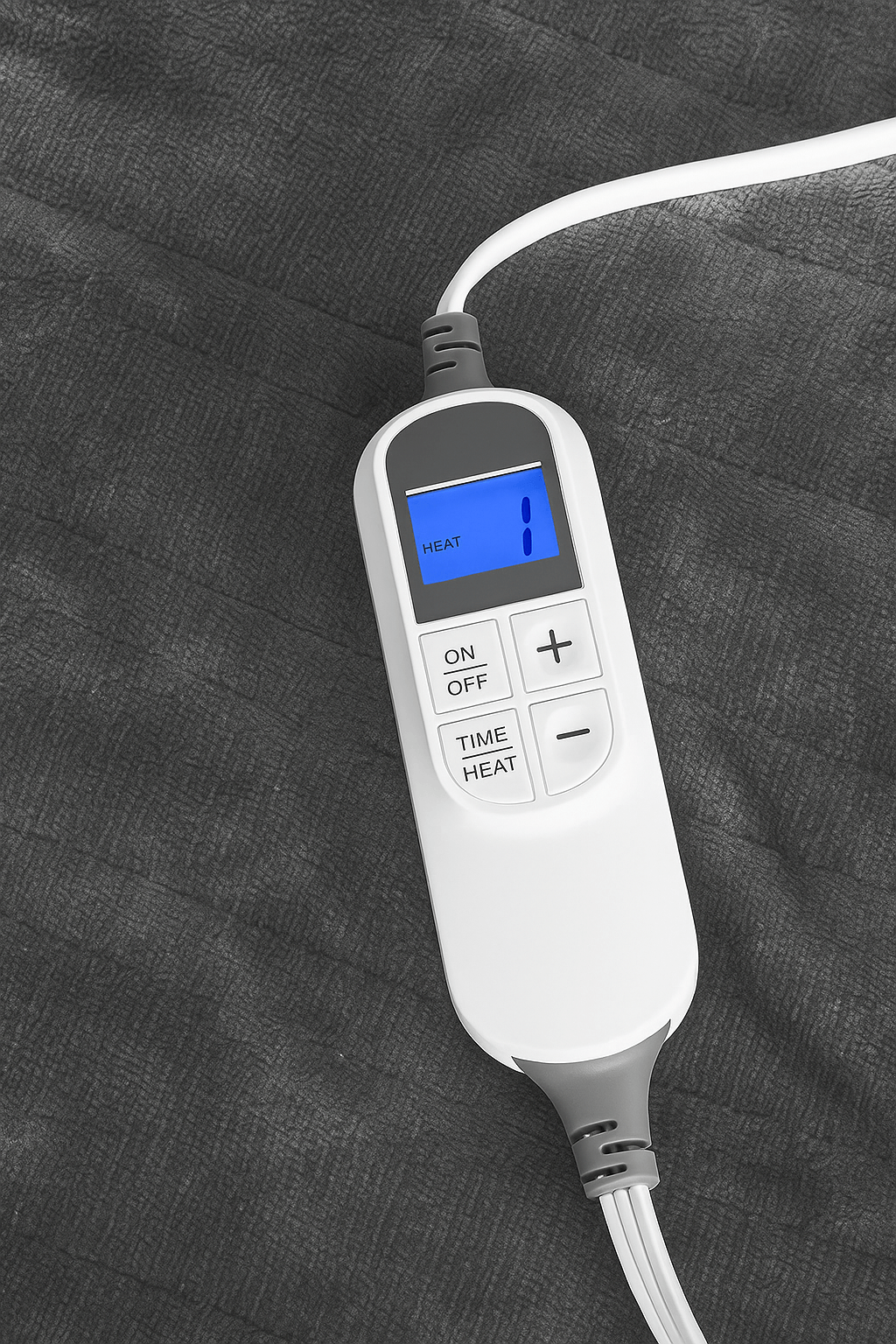 COZENOVA Wearable Heated Throw Blanket Electric Shawl – Gray & White remote control with heat settings